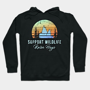 Mom Support Wildlife Raise Mother Day Hoodie